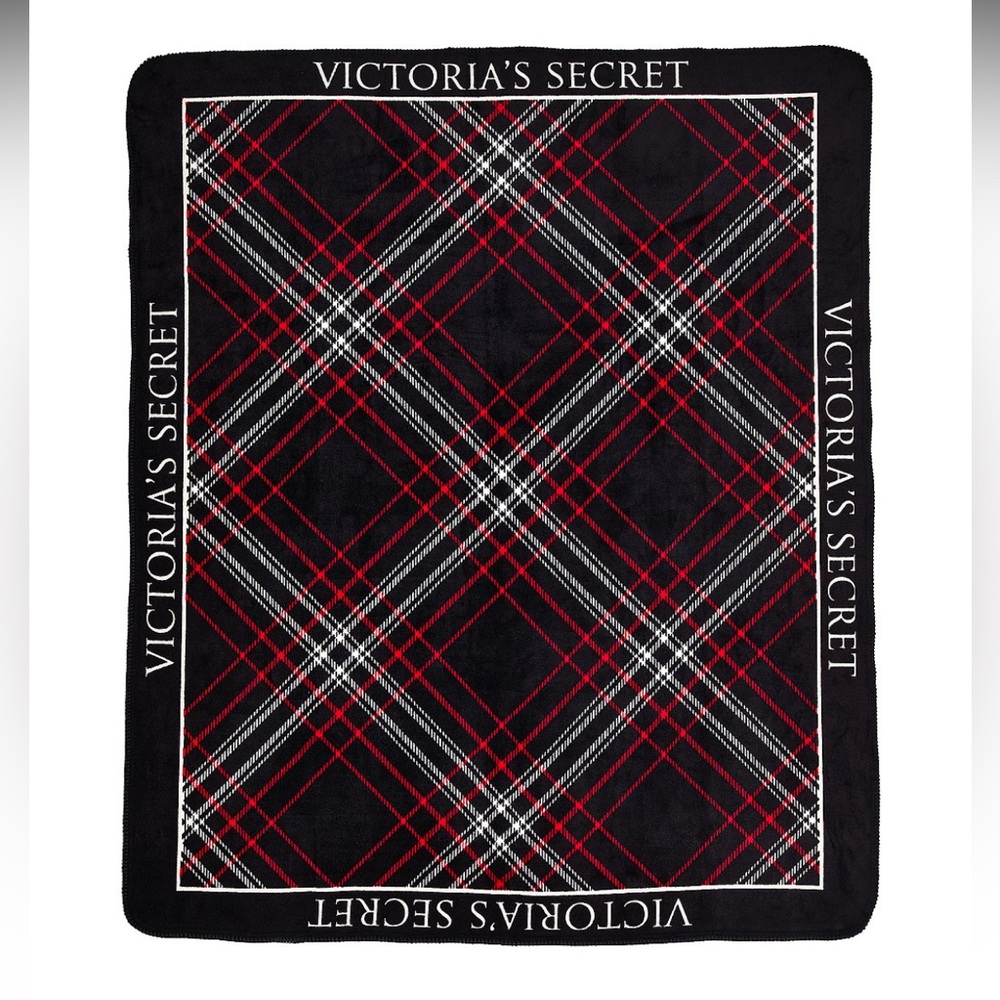 Victoria’s Secret Plaid Cozy Throw Blanket